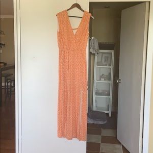 H&M orange maxi dress never worn (size L)